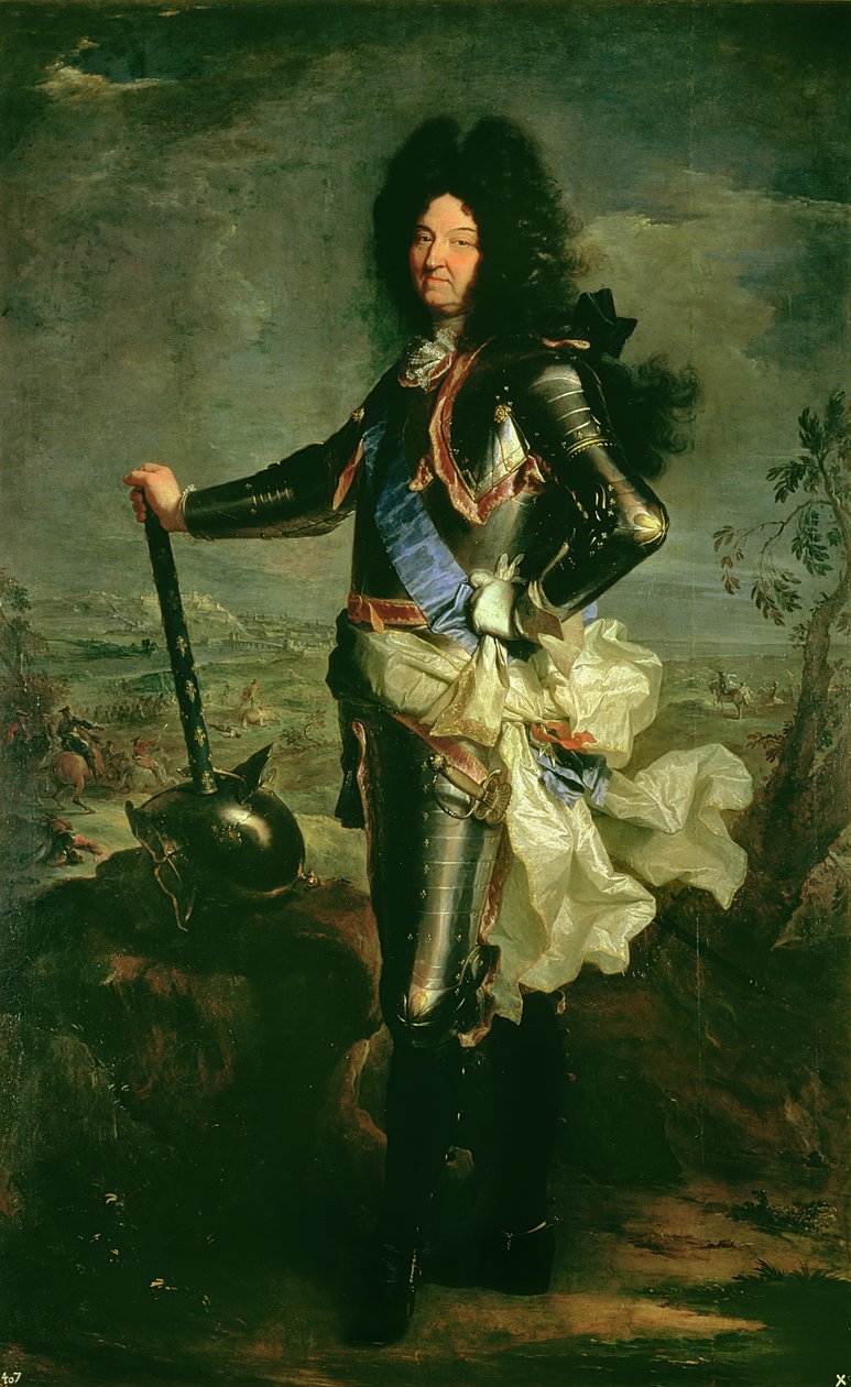 Porträtt av Ludvig XIV (1638-1715) av Hyacinthe Francois Rigaud