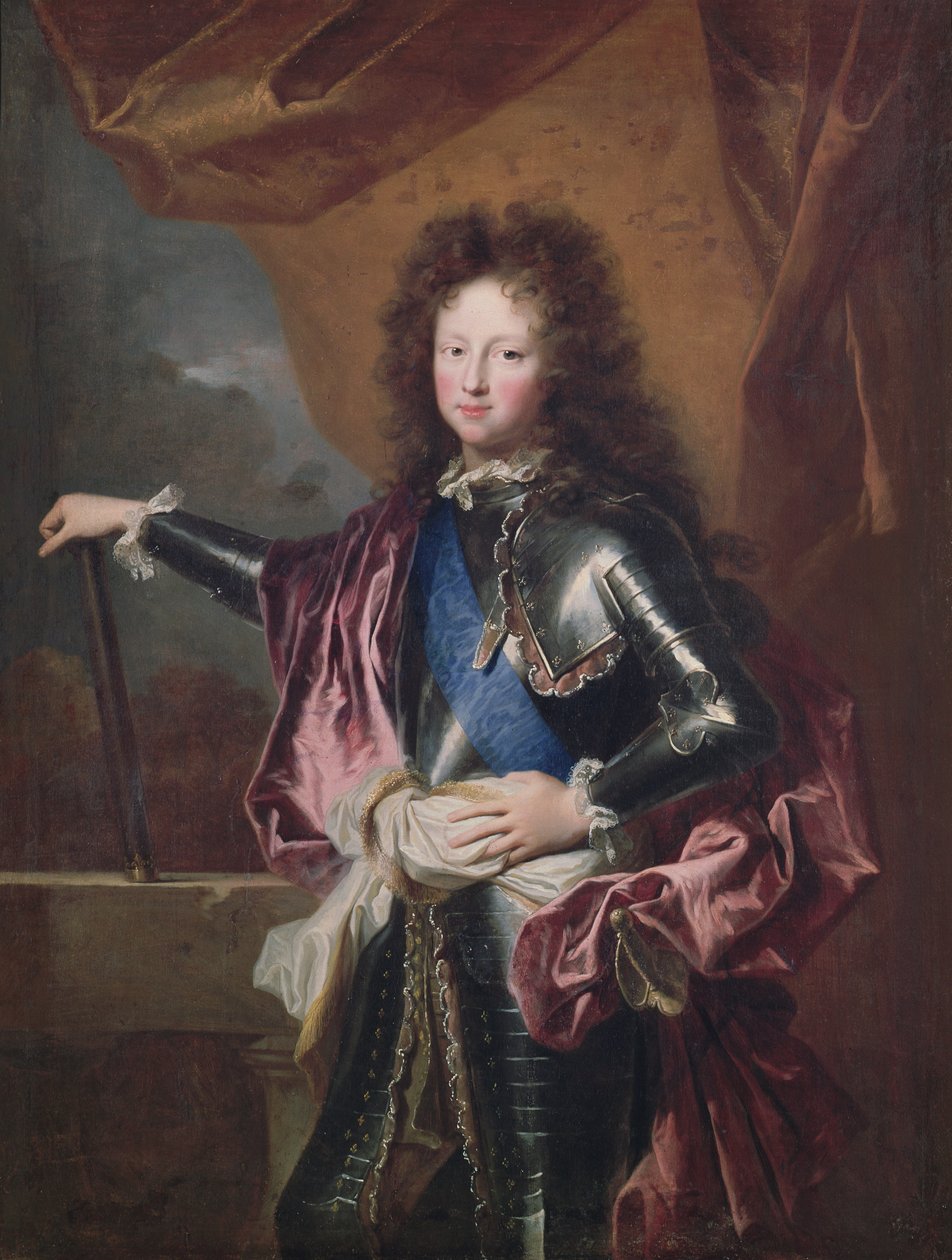Porträtt av Philippe II (1674-1723) hertig av Chartres som pojke av Hyacinthe Francois Rigaud