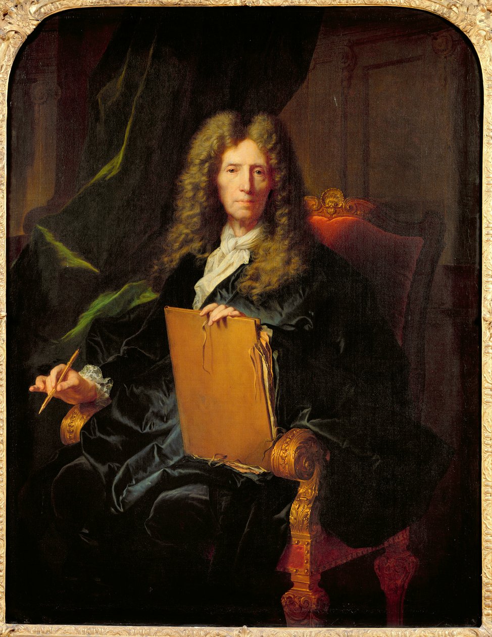 Porträtt av Pierre Mignard (1610-95) c.1690 av Hyacinthe Francois Rigaud