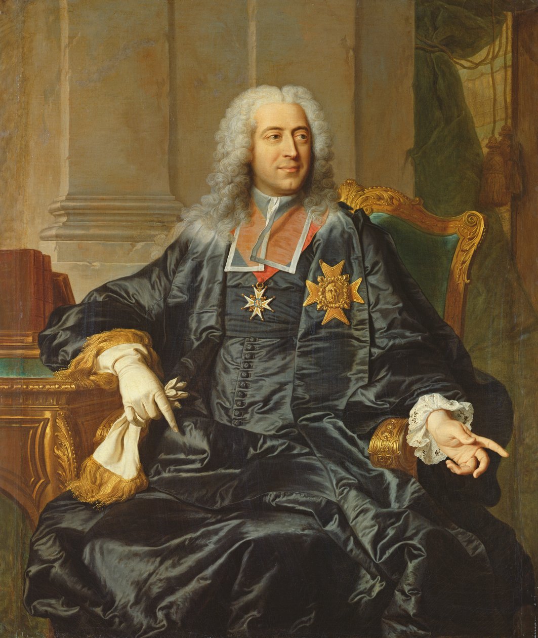 Marc-Pierre de Voyer-de-Paulmy (1696-1764) greve av Argenson av Hyacinthe Francois Rigaud