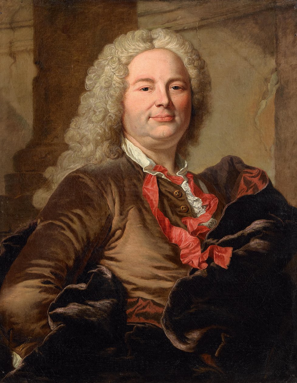 Porträtt av Charles Claude Ange Dupleix de Bacquencourt av Hyacinthe Francois Rigaud