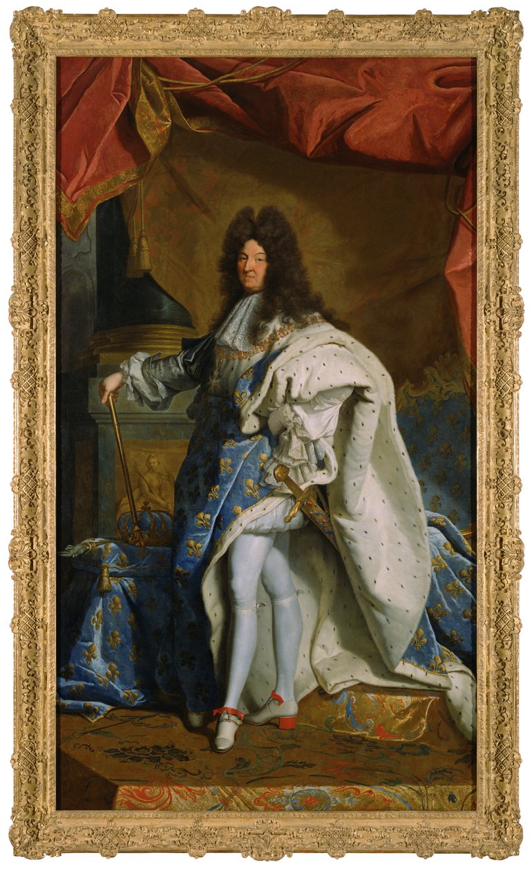 Porträtt av Ludvig XIV, ca 1701 av Hyacinthe Francois Rigaud