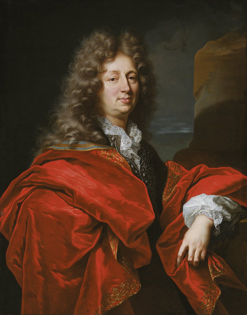Porträtt av en gentleman av Hyacinthe Francois Rigaud