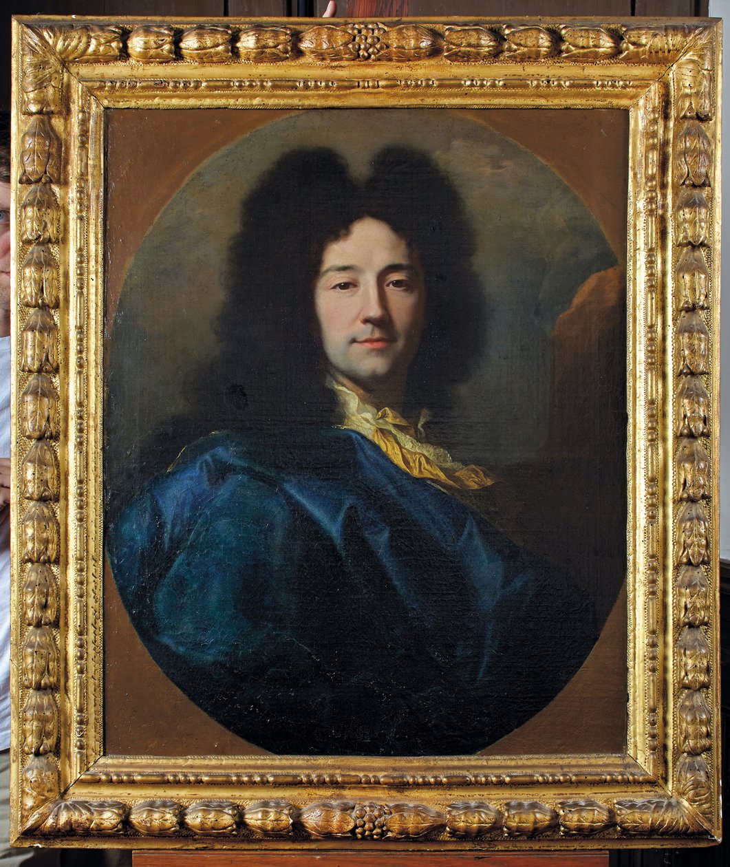 Självporträtt, kallat The Blue Coat av Hyacinthe Francois Rigaud