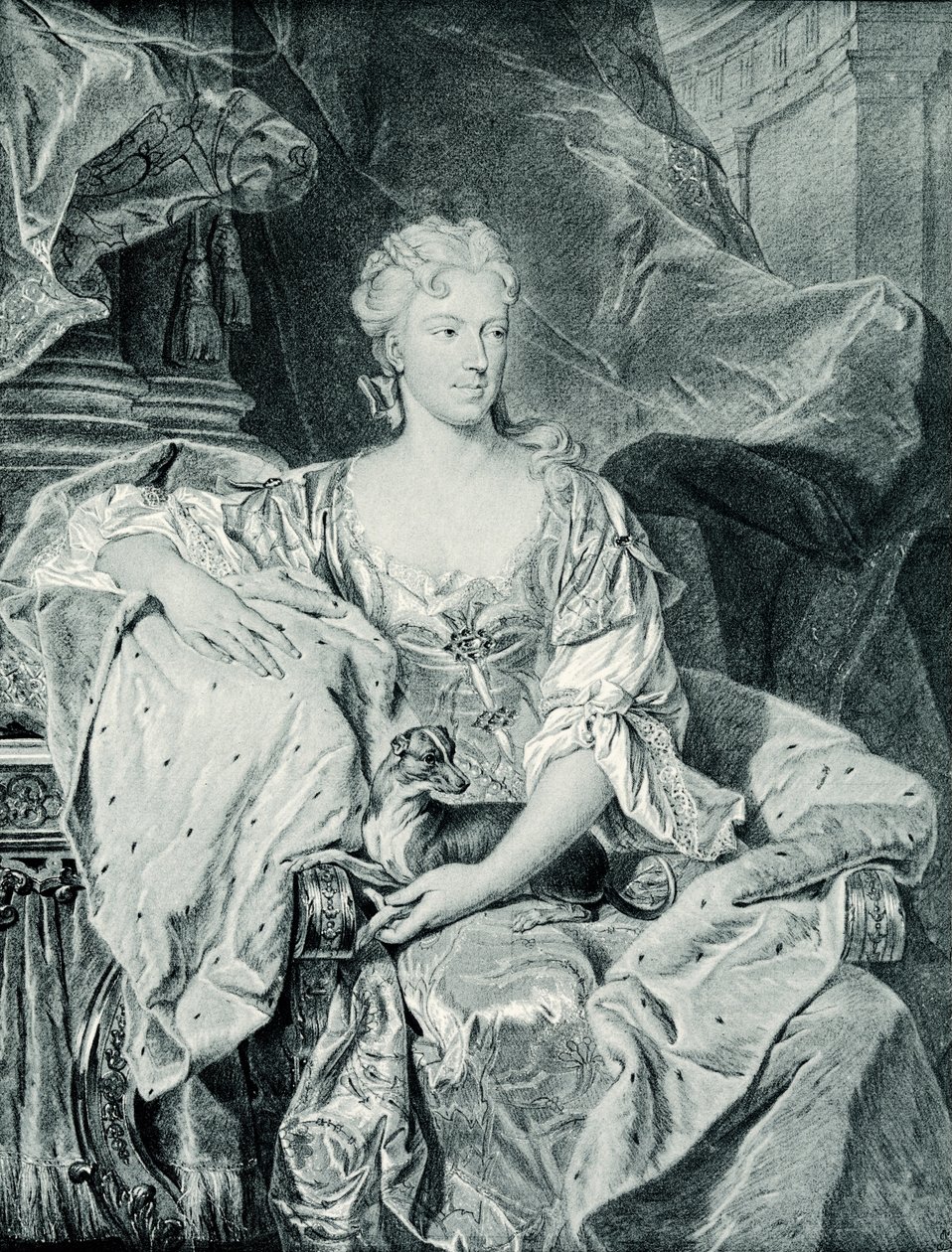 Susanne Henriette dElbeuf av Hyacinthe Francois Rigaud