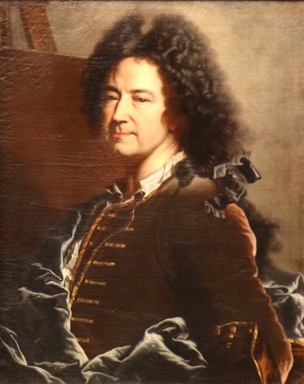 Självporträtt. av Hyacinthe Rigaud
