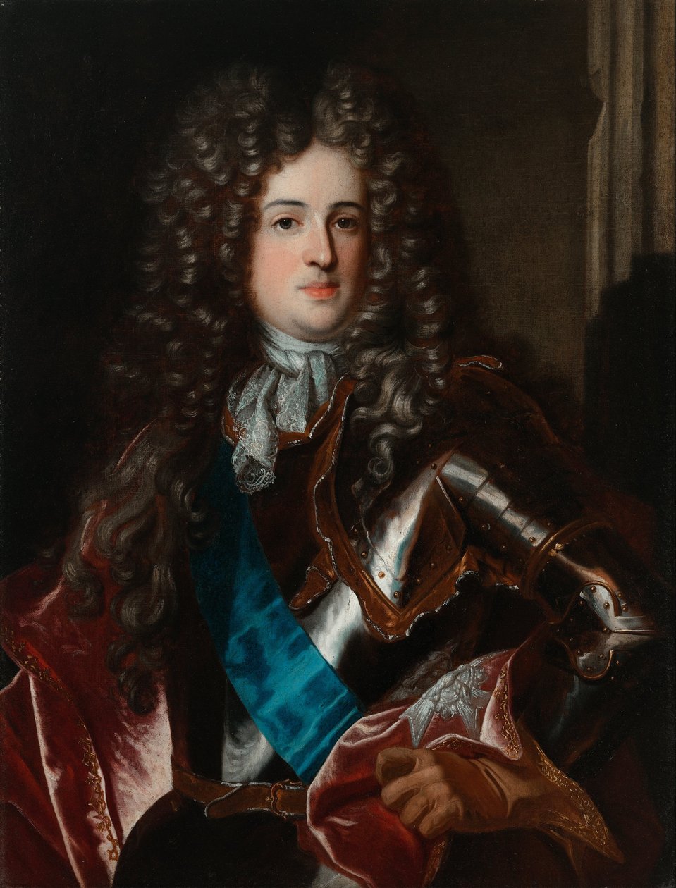 Portrait of Aleksander Benedykt Sobieski av Hyacinthe Francois Rigaud