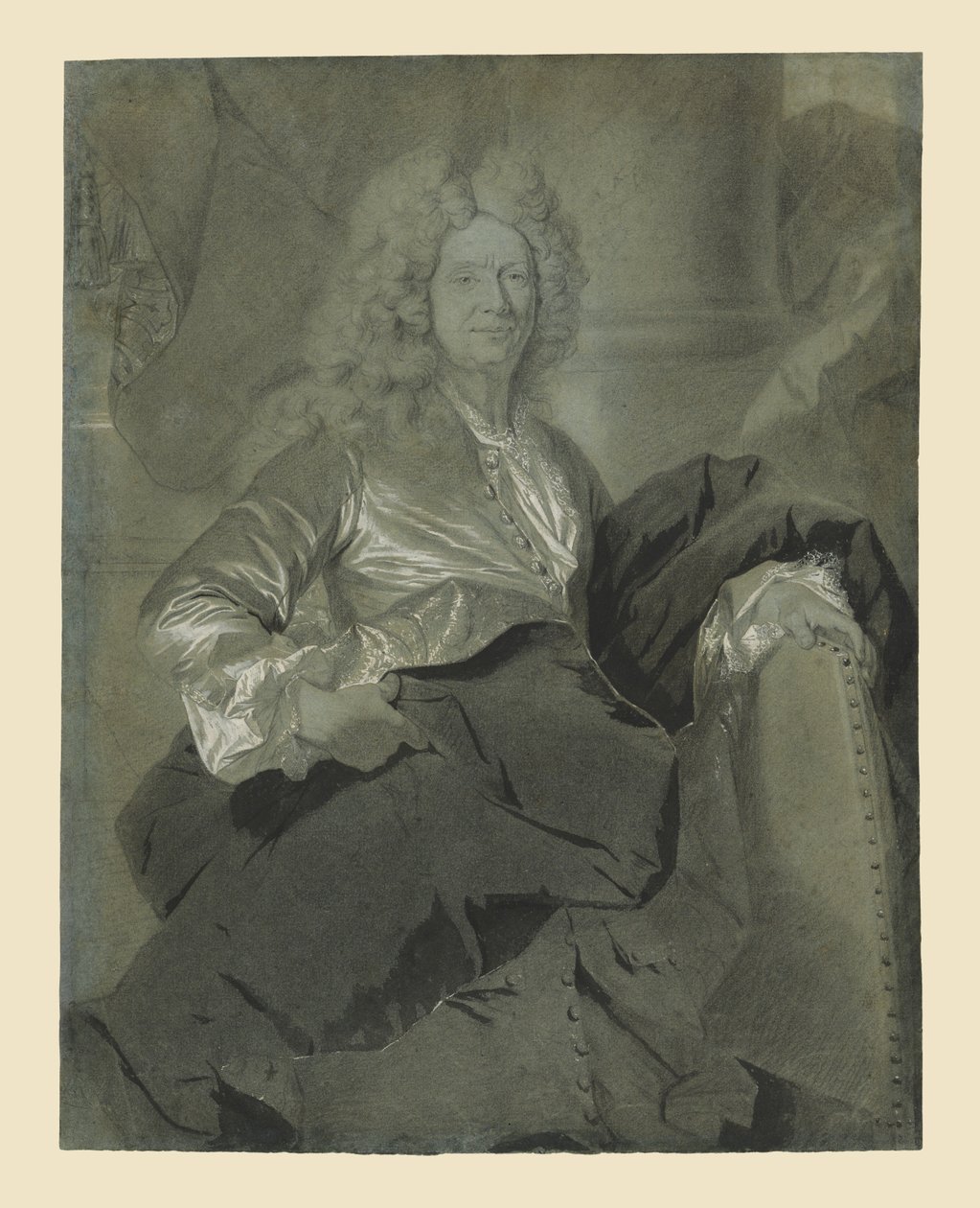 Porträtt av en man av Hyacinthe Rigaud