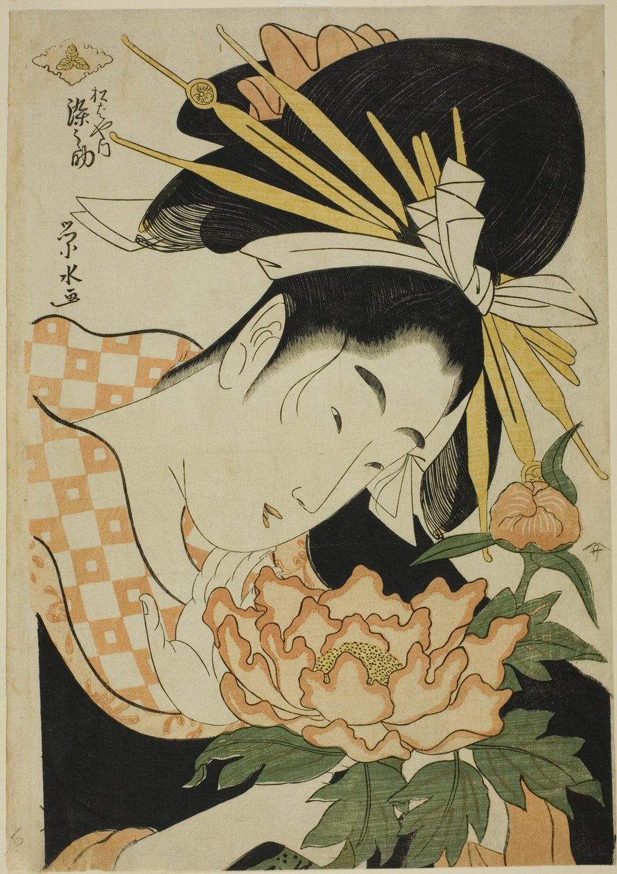 Courtesan Somenosuke från Matsubaya av Ichirakutei Eisui