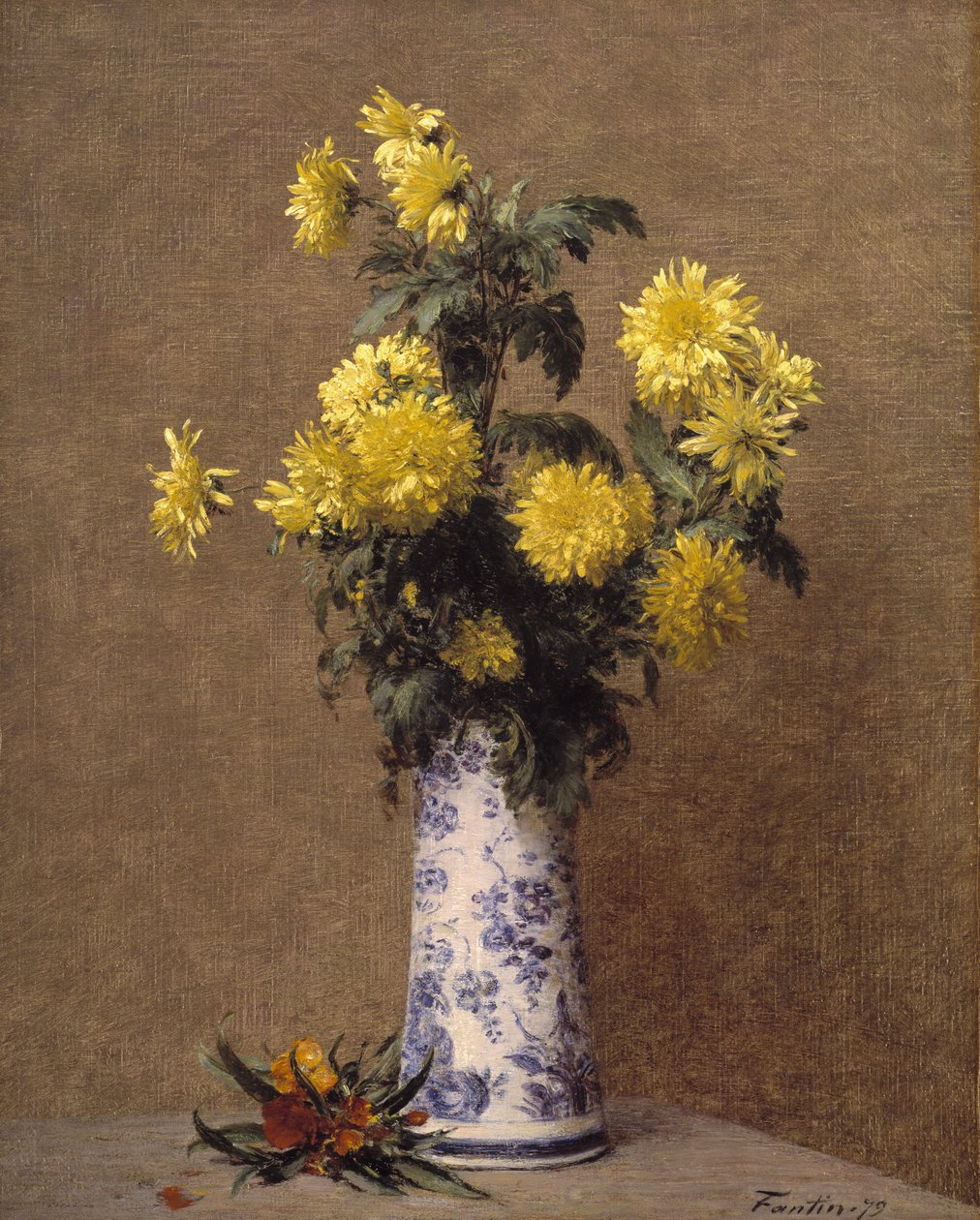 Krysantemum av Ignace Henri Jean Fantin Latour