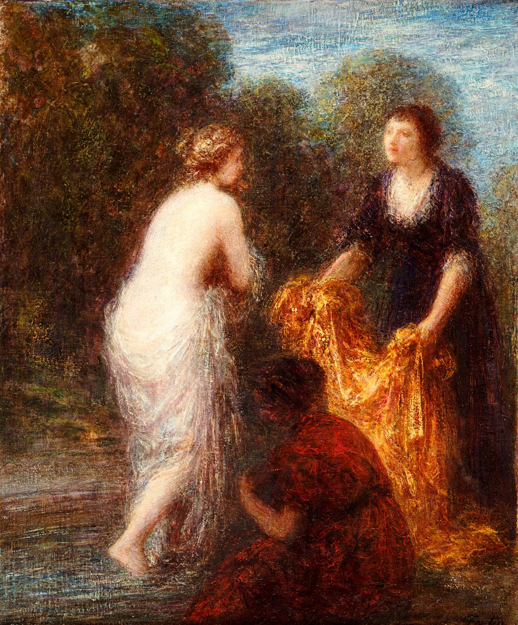 Efter badet av Ignace Henri Jean Fantin Latour