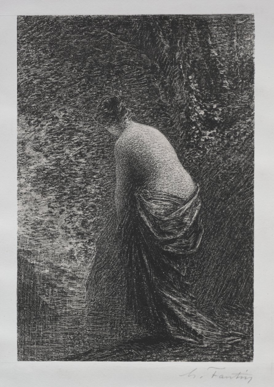 Badande stående, 1879. av Ignace Henri Jean Fantin Latour