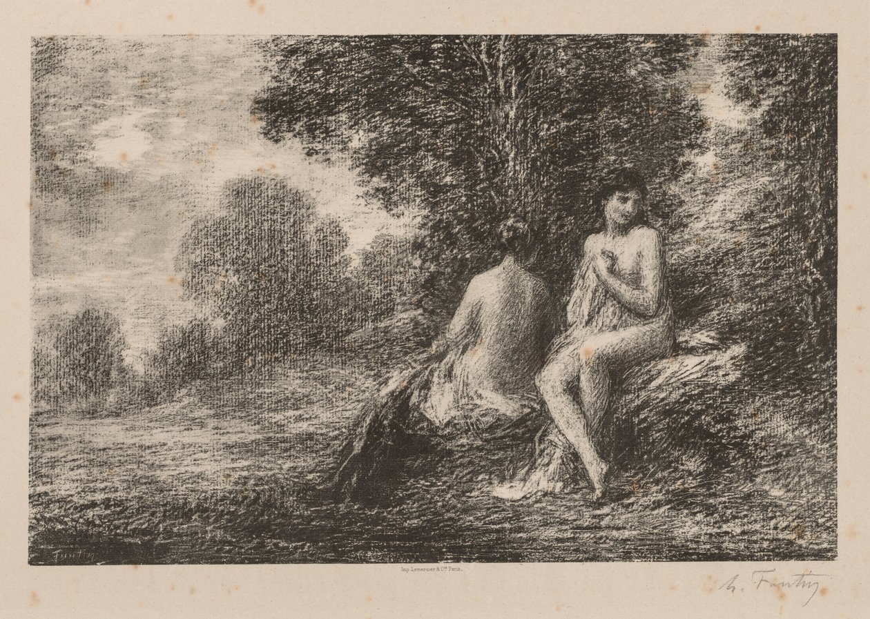 Badgäster, 1881. av Ignace Henri Jean Fantin Latour