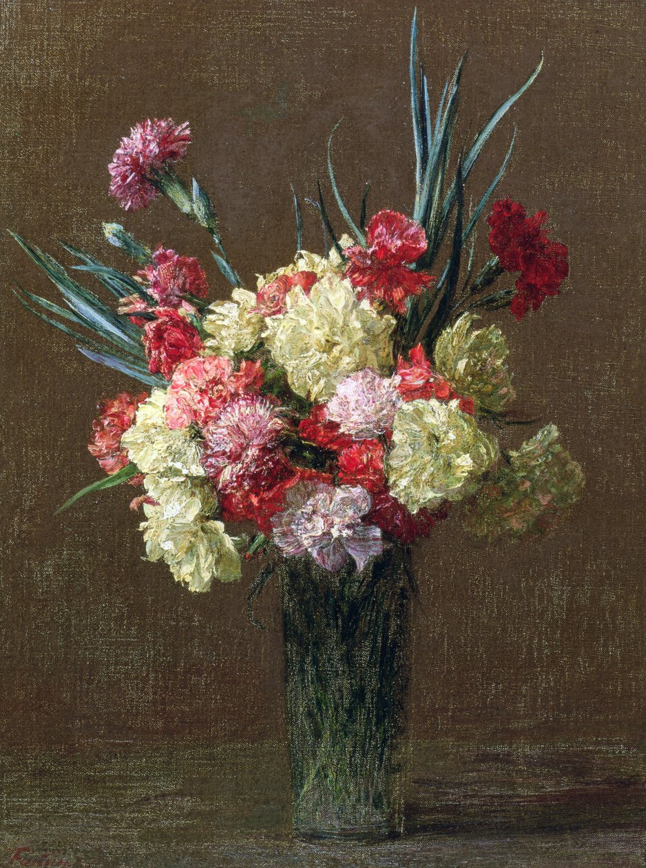Nejlikor av Ignace Henri Jean Fantin Latour