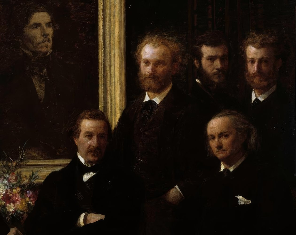 Homage till Delacroix av Ignace Henri Jean Fantin Latour