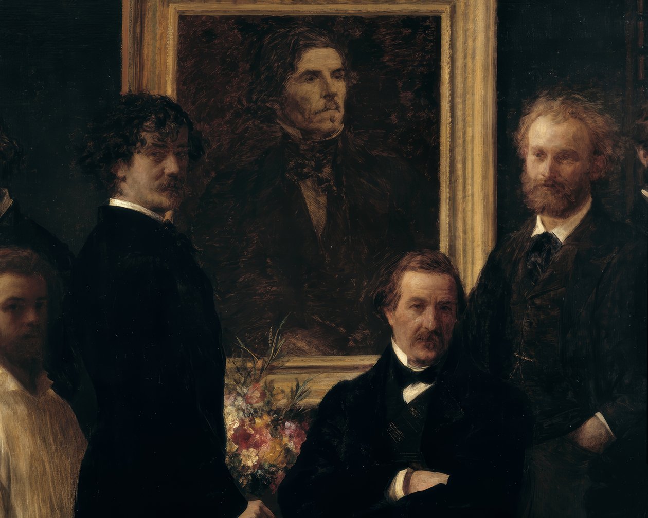Homage till Delacroix av Ignace Henri Jean Fantin Latour