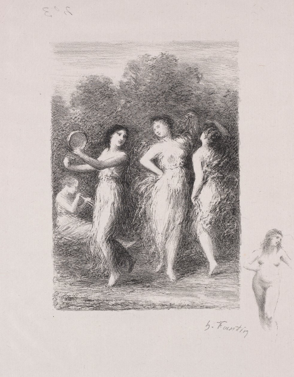 Den unga patienten. av Ignace Henri Jean Fantin Latour