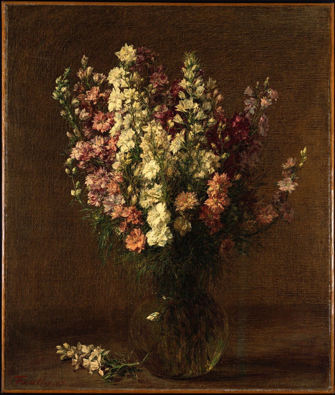 Larkspur, 1887 av Ignace Henri Jean Fantin Latour