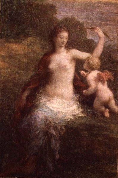 Kärlek avväpnad av Ignace Henri Jean Fantin Latour