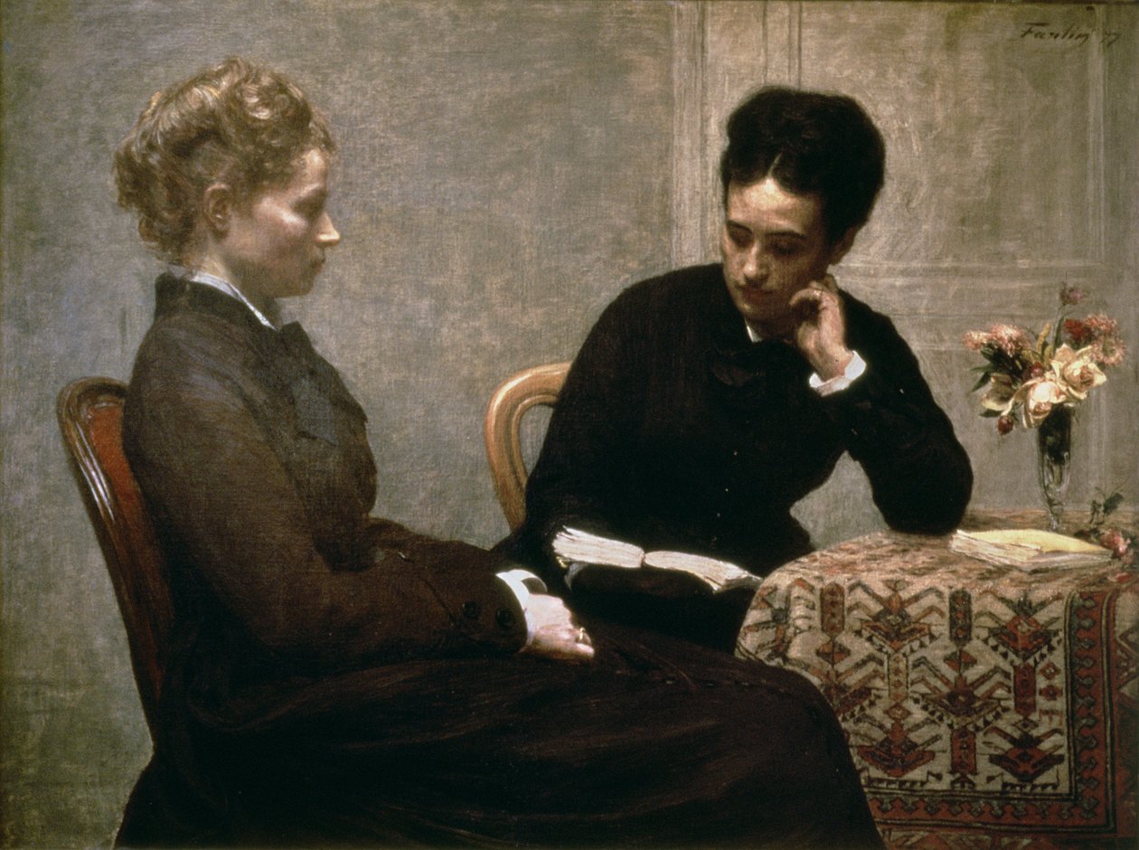 Läsning av Ignace Henri Jean Fantin Latour