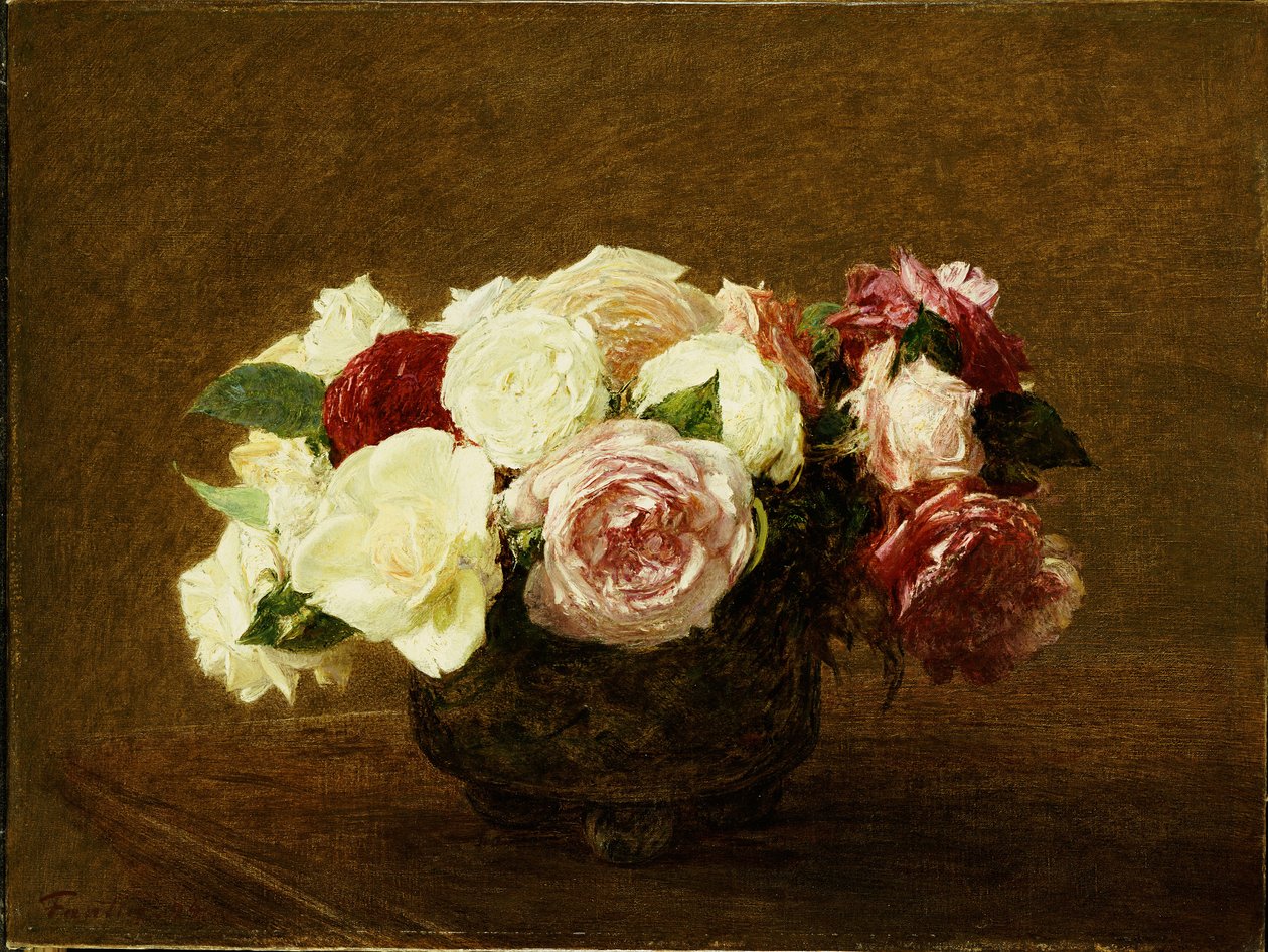 Rosor, 1894 av Ignace Henri Jean Fantin Latour