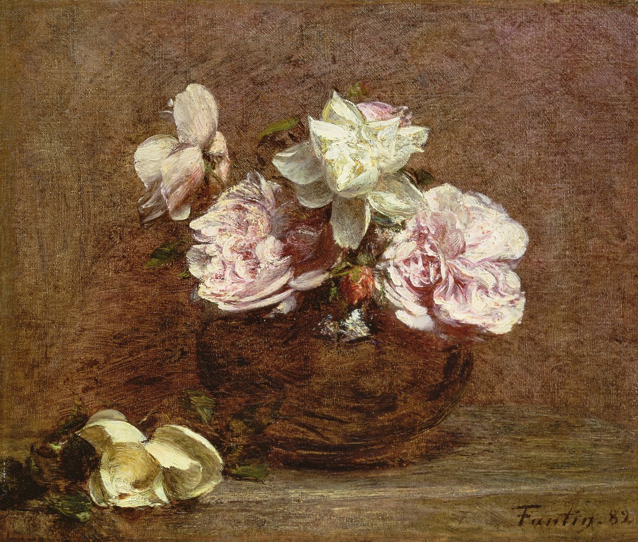 Rosorna i Nice, 1882 av Ignace Henri Jean Fantin Latour