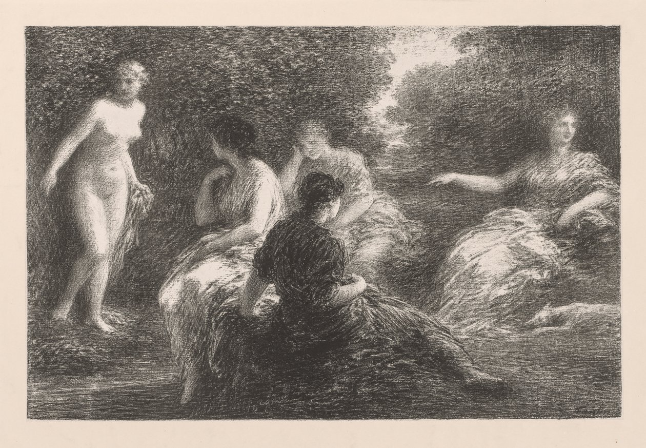 Badarna, 1896. av Ignace Henri Jean Fantin Latour