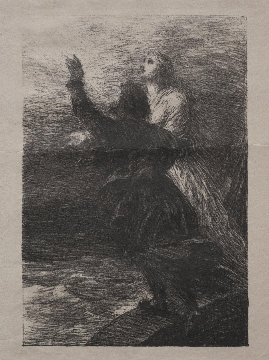Den flygande holländaren. av Ignace Henri Jean Fantin Latour