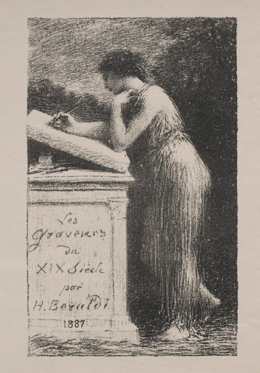 Litografin, 1887. av Ignace Henri Jean Fantin Latour