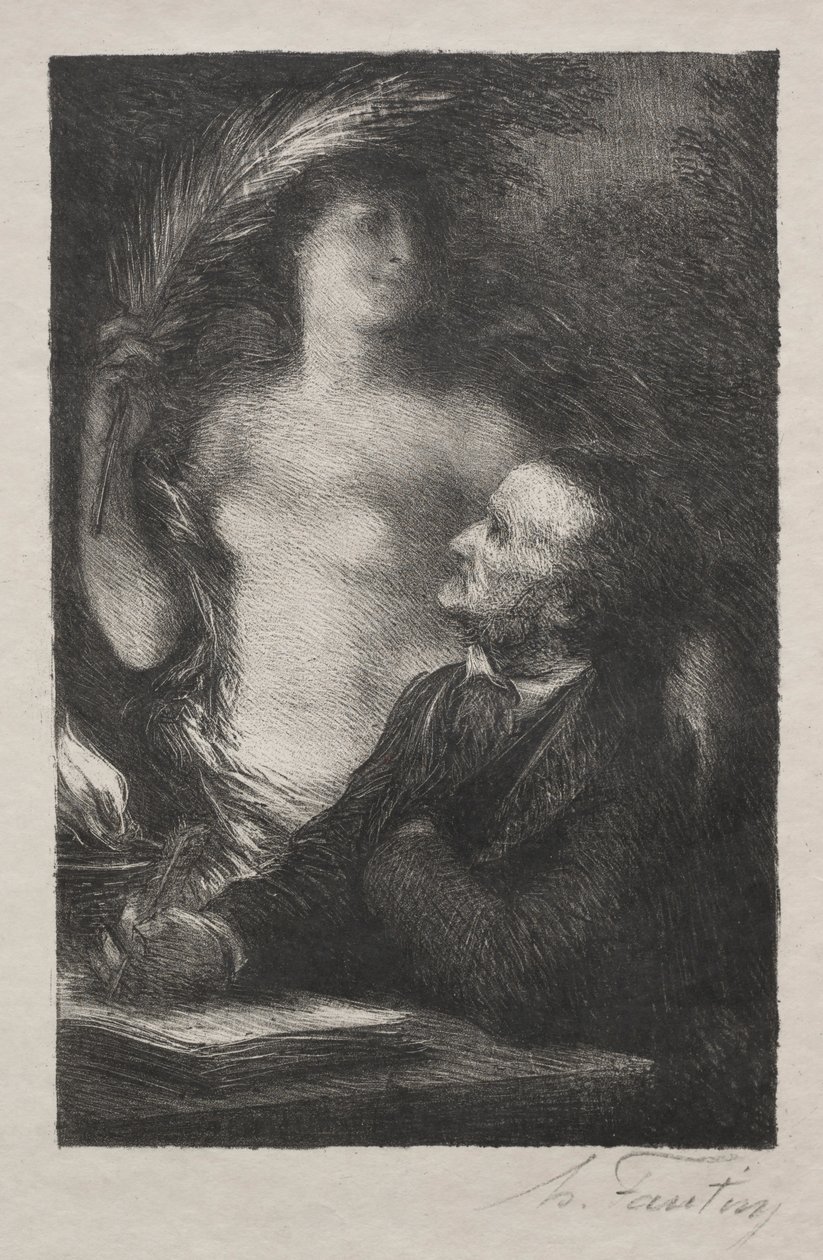 Musan, 1887. av Ignace Henri Jean Fantin Latour