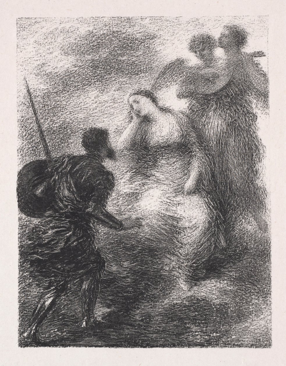 Vision, 1895. av Ignace Henri Jean Fantin Latour