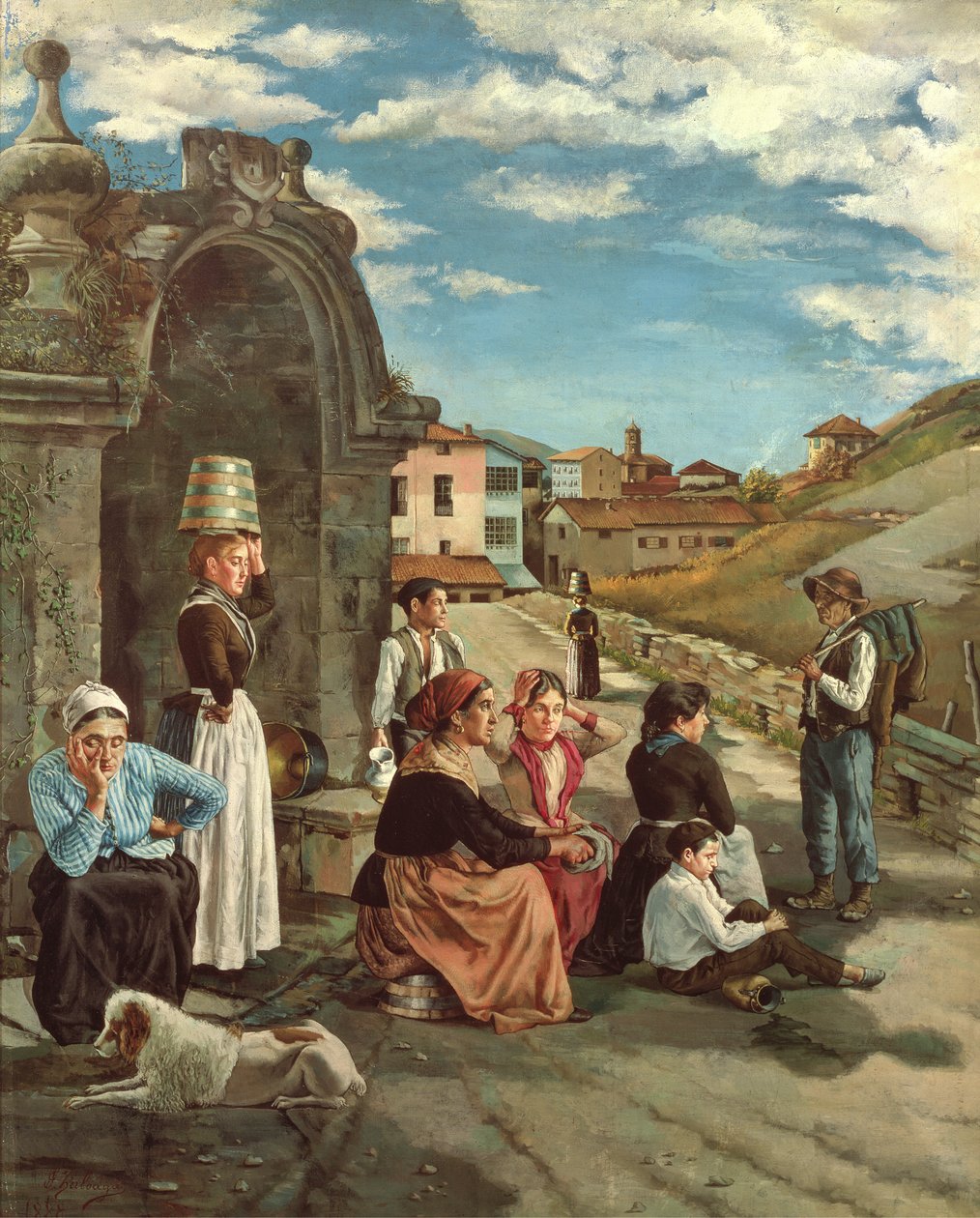 Eibars vår, 1888 av Ignacio Zuloaga y Zabaleta