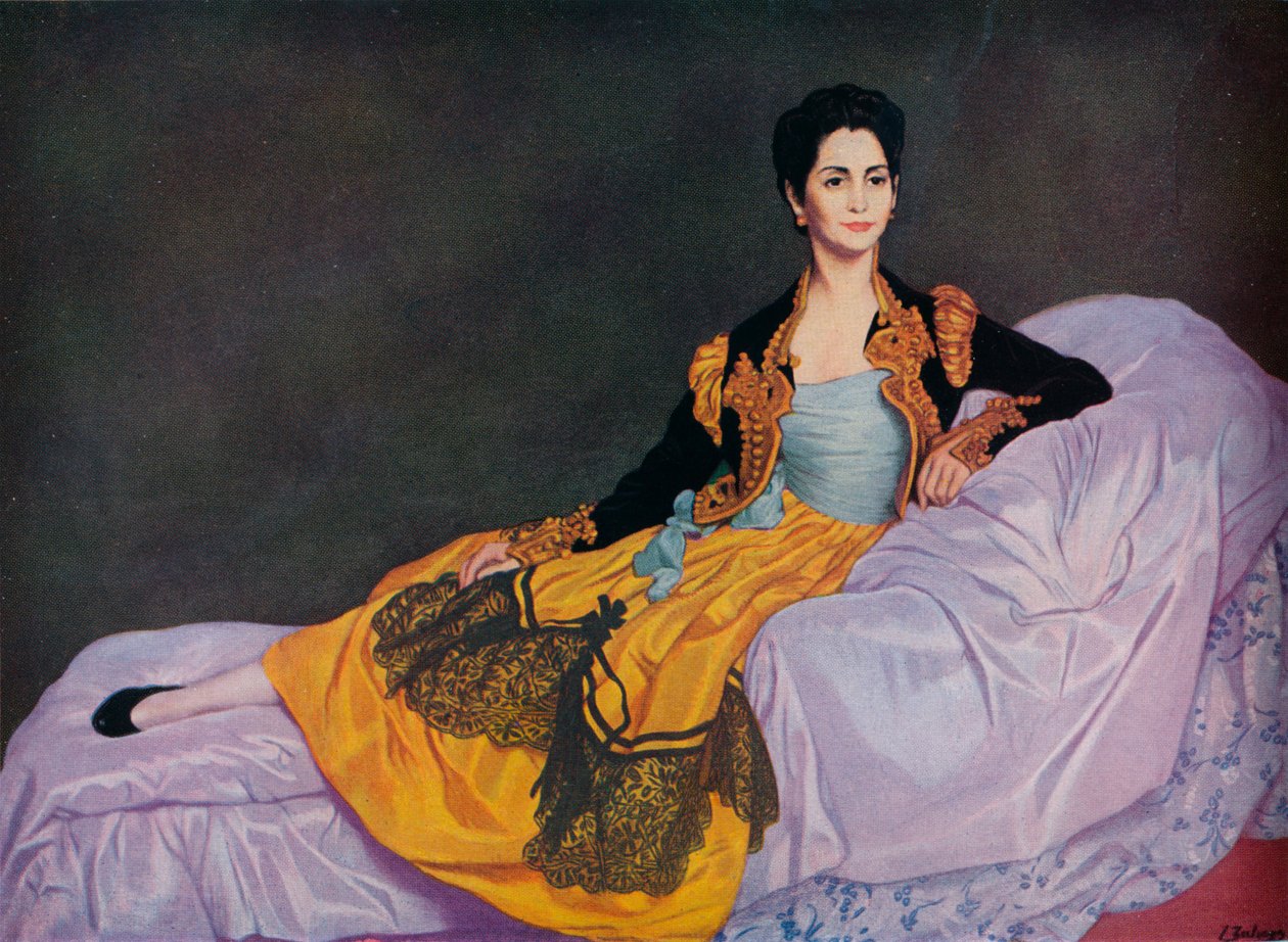 Marquise de Merito, c1916 av Ignacio Zuloaga y Zabaleta