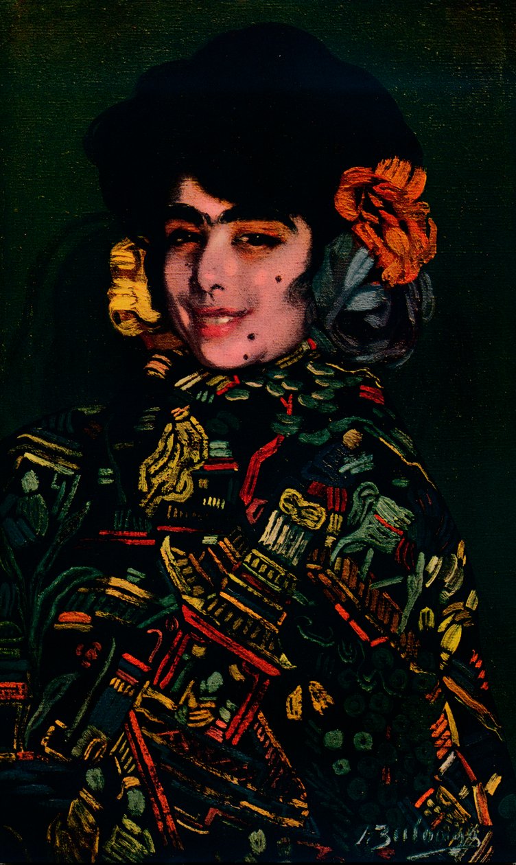 Spansk flicka, 1907, 1932 av Ignacio Zuloaga y Zabaleta
