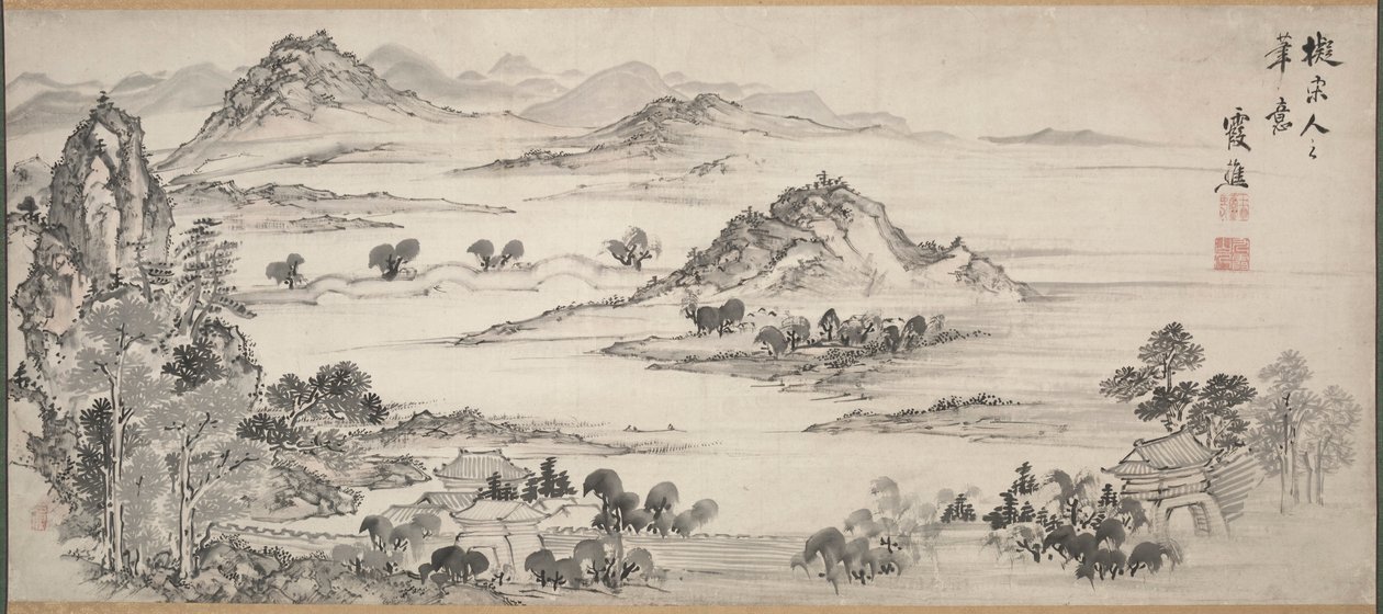 Utsikt över West Lake, 1700-talet. av Ike Taiga