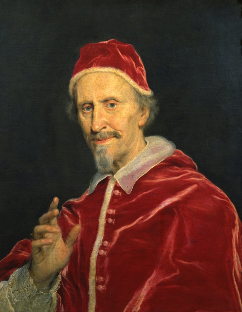 Porträtt av påven Clemens IX av Il Baciccio