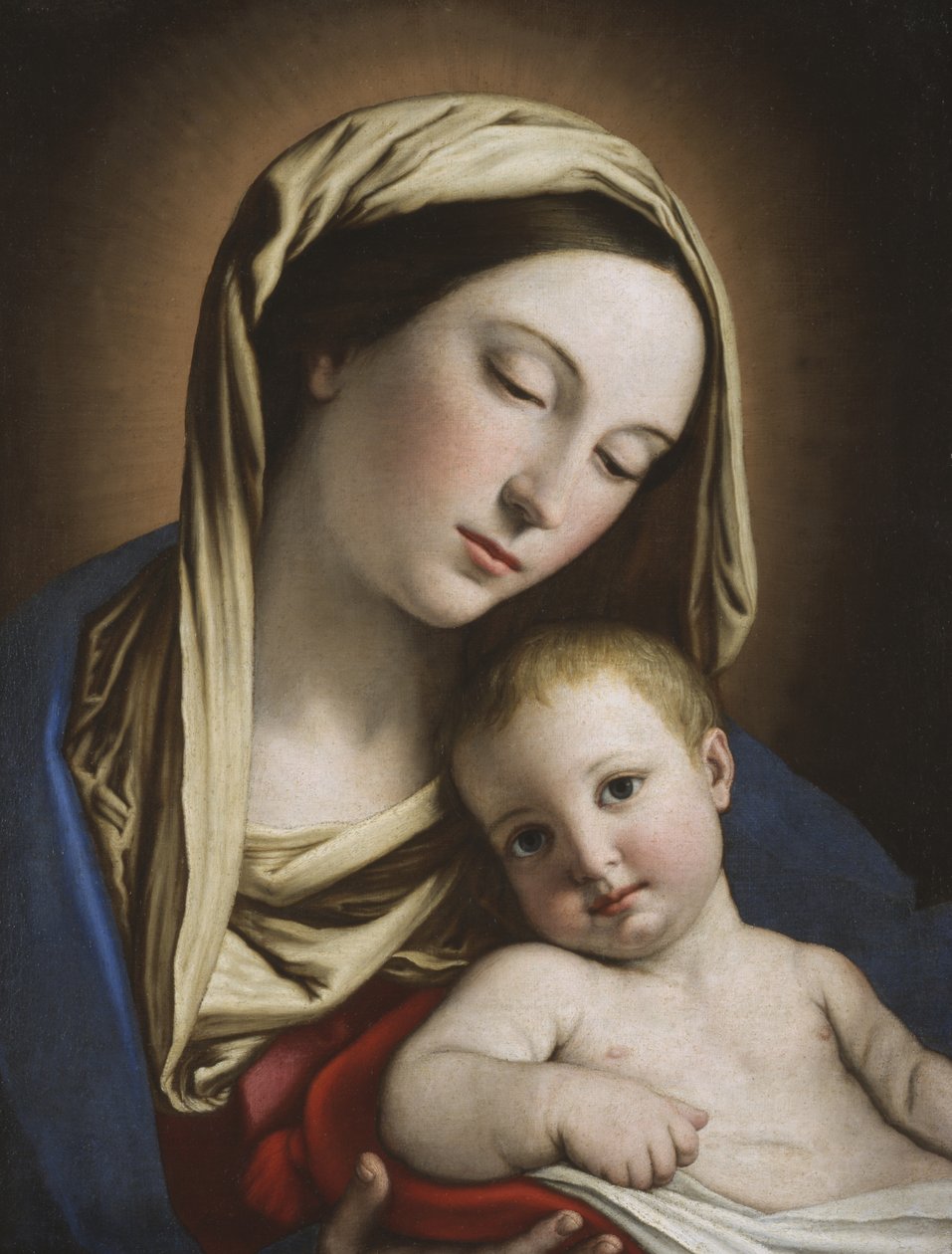 Madonna och barn av Il Sassoferrato