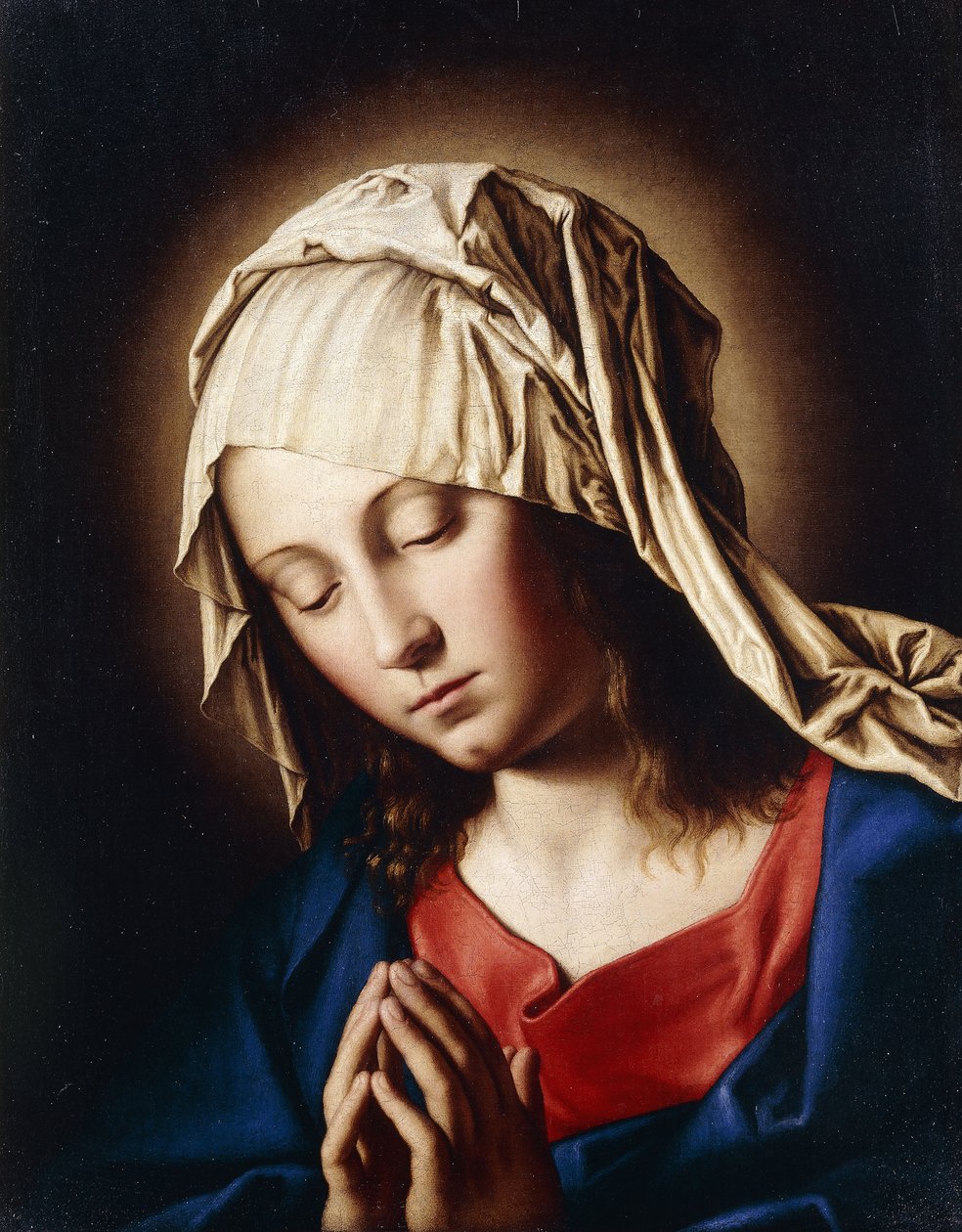 Madonnan i bön, av Il Sassoferrato