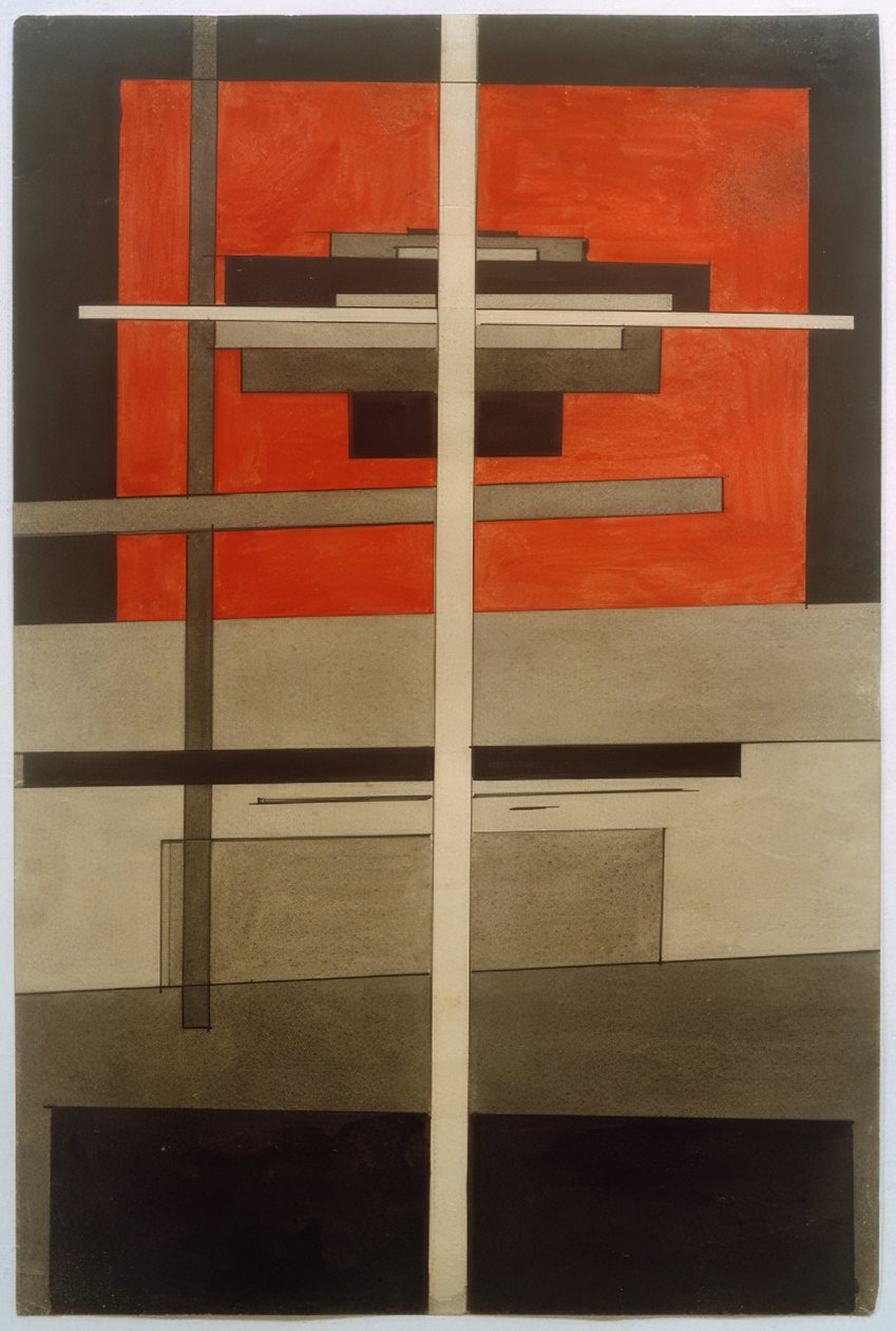 Suprematistisk komposition av Ilja Grigorewitsch Tschaschnik