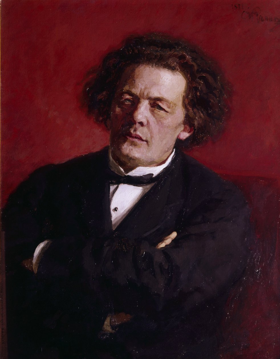 Porträtt av Anton Grigoryevich Rubinstein, 1881 av Ilya Efimovich Repin