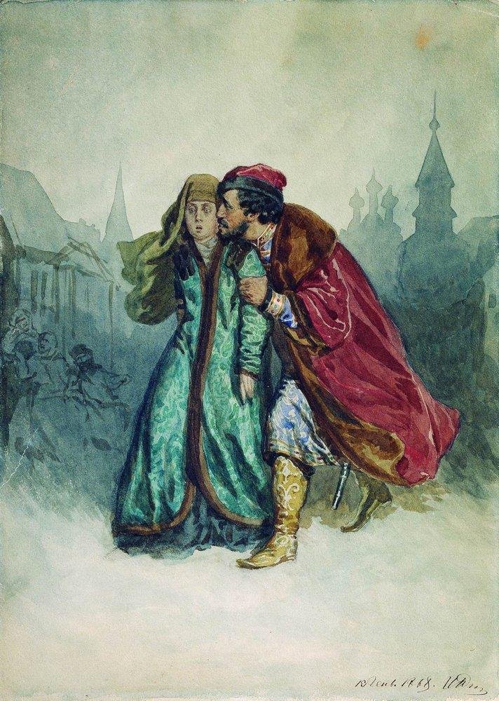  Köpmannen Kalasjnikov.nEspanol: El mercader Kalashnikov.nFrancais : Le Marchand Kalashnikov.n: .n av Ilya Efimovich Repin