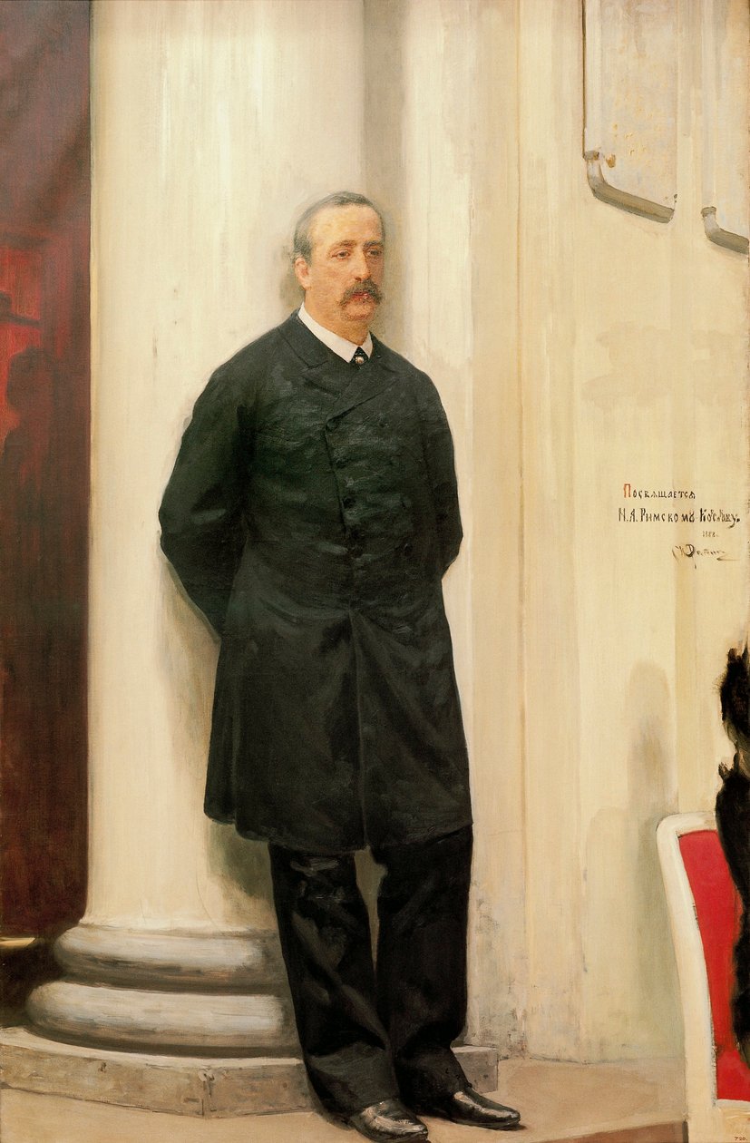 Porträtt av Alexander Borodin av Ilya Efimovich Repin