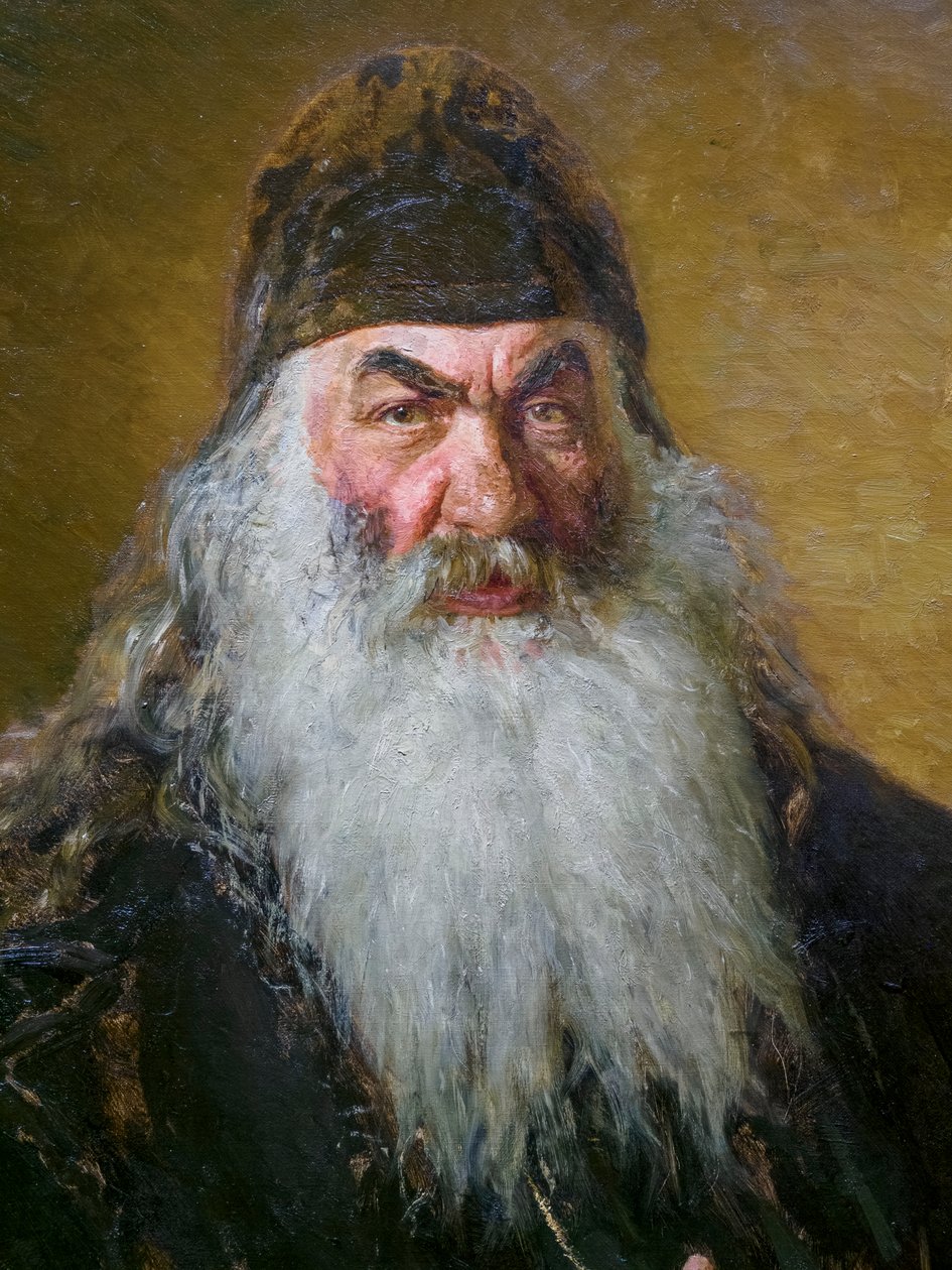 Ärkediakonen (detalj) av Ilya Efimovich Repin
