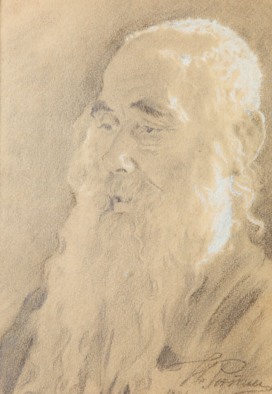 Leo Tolstoj. Yasnaya Polyana, 1891. av Ilya Efimovich Repin