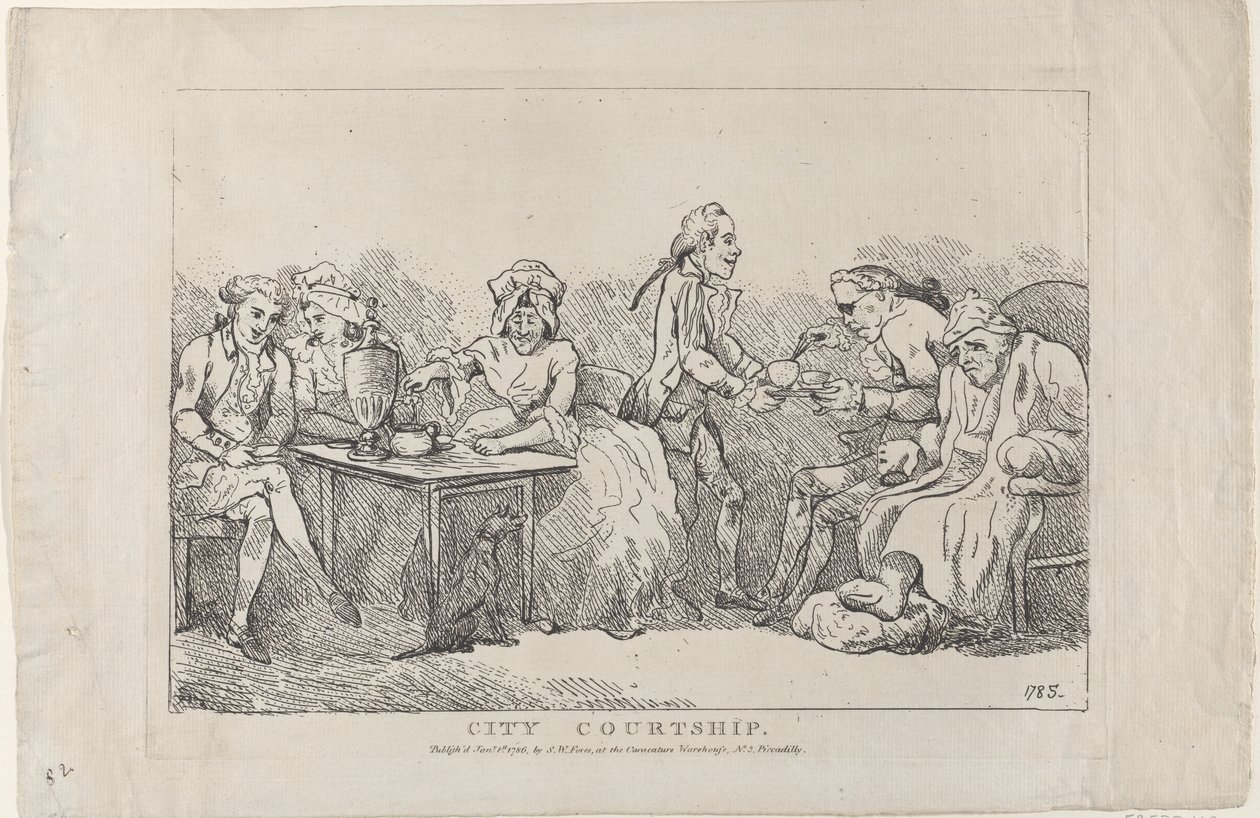 Stadsfrieri, 1786., 1786. av Imitator of Thomas Rowlandson.