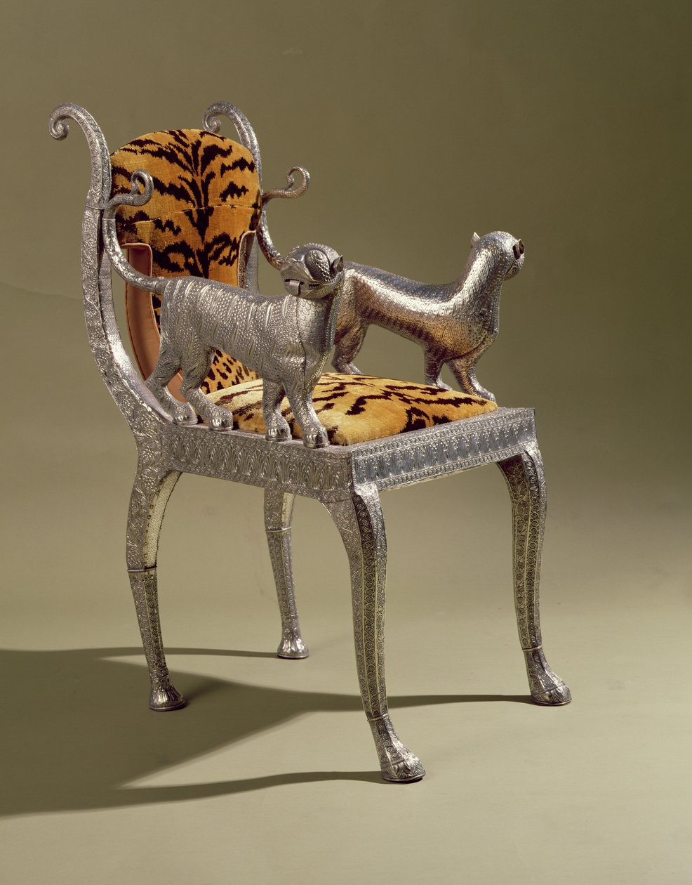 Fåtölj, indisk, 1800-tal (silver) av Indian School