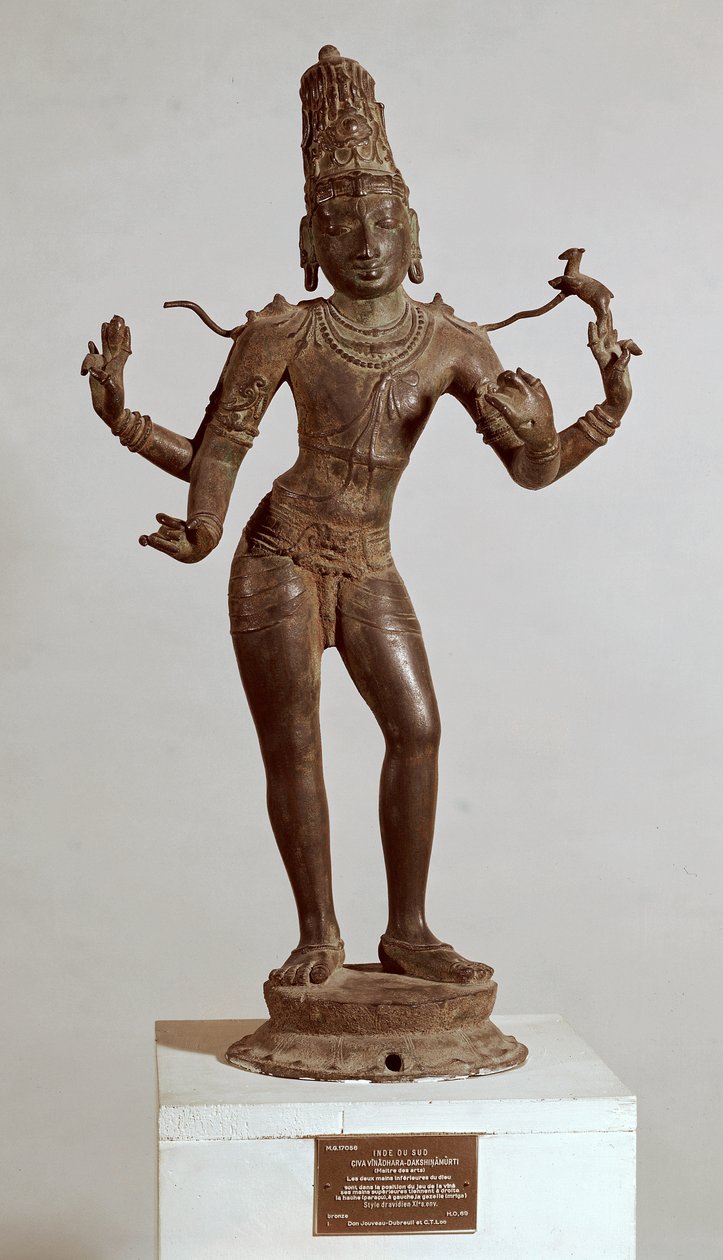 Shiva Vinadhara Dakshina-Murti, Dravidian (brons) (C. Även) av Indian School