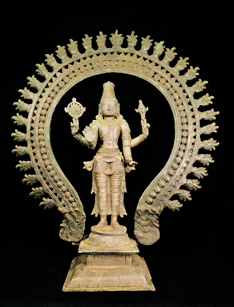 Vishnu, Late Chola (brons) av Indian School
