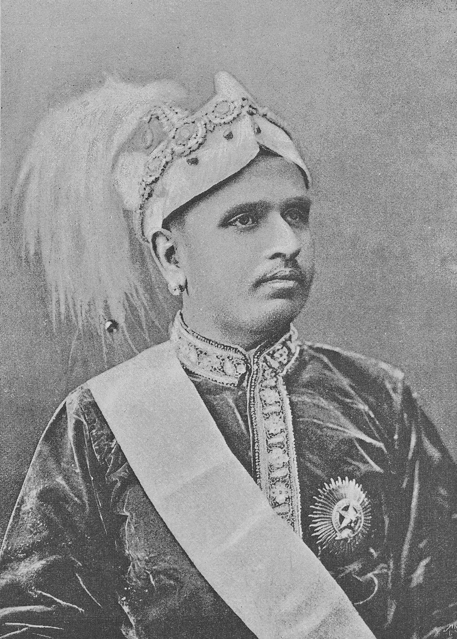 Moolam Thirunal fra Travancore swed av Indian photographer