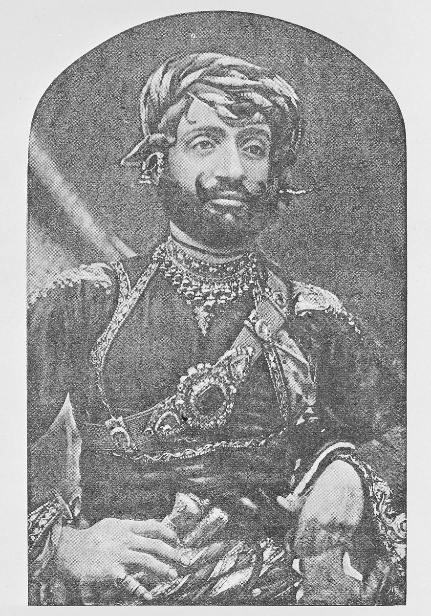 Muhammad Mahabat Khanji II, Nawab Sahib från Junagadh av Indian photographer